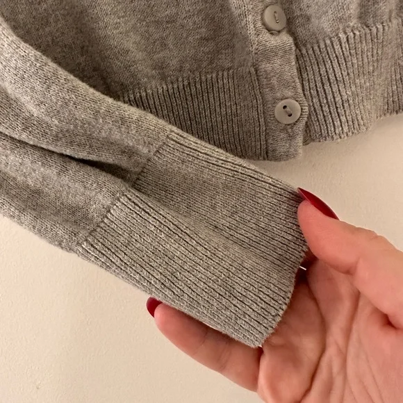 🩵Simple Grey Cardigan - Picture 4 of 5